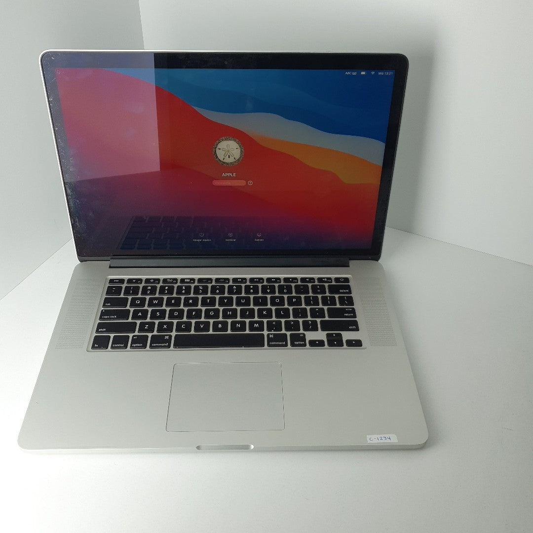 LAPTOP APPLE MACBOOK PRO 15" 2014 2.8 A1398 256 GB SSD 16 GB RAM