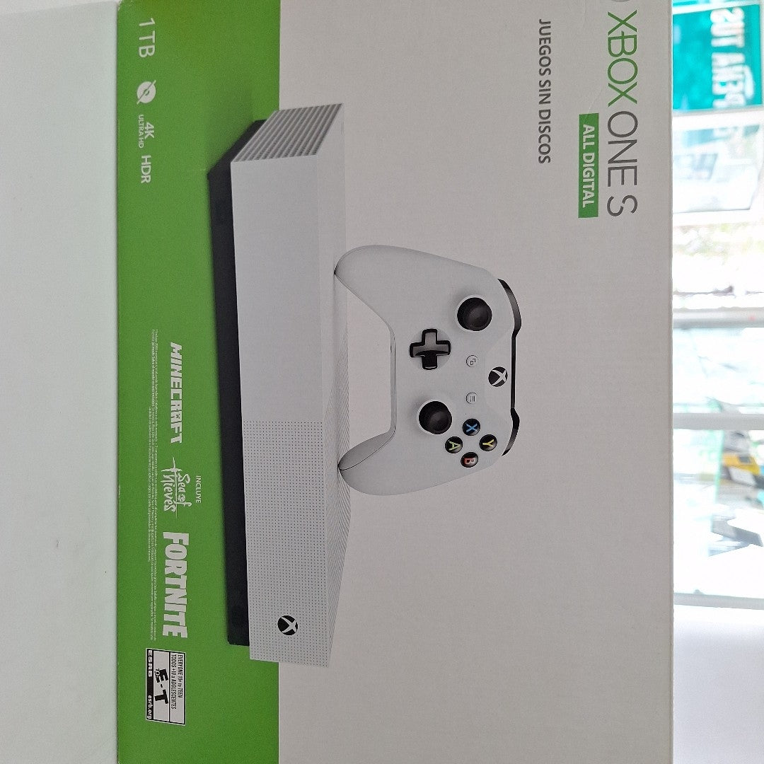 CONSOLA DE VIDEOJUEGO MICROSOFT XBOX ONE S ALL DIGITAL 1 TB (SEMINUEVO)