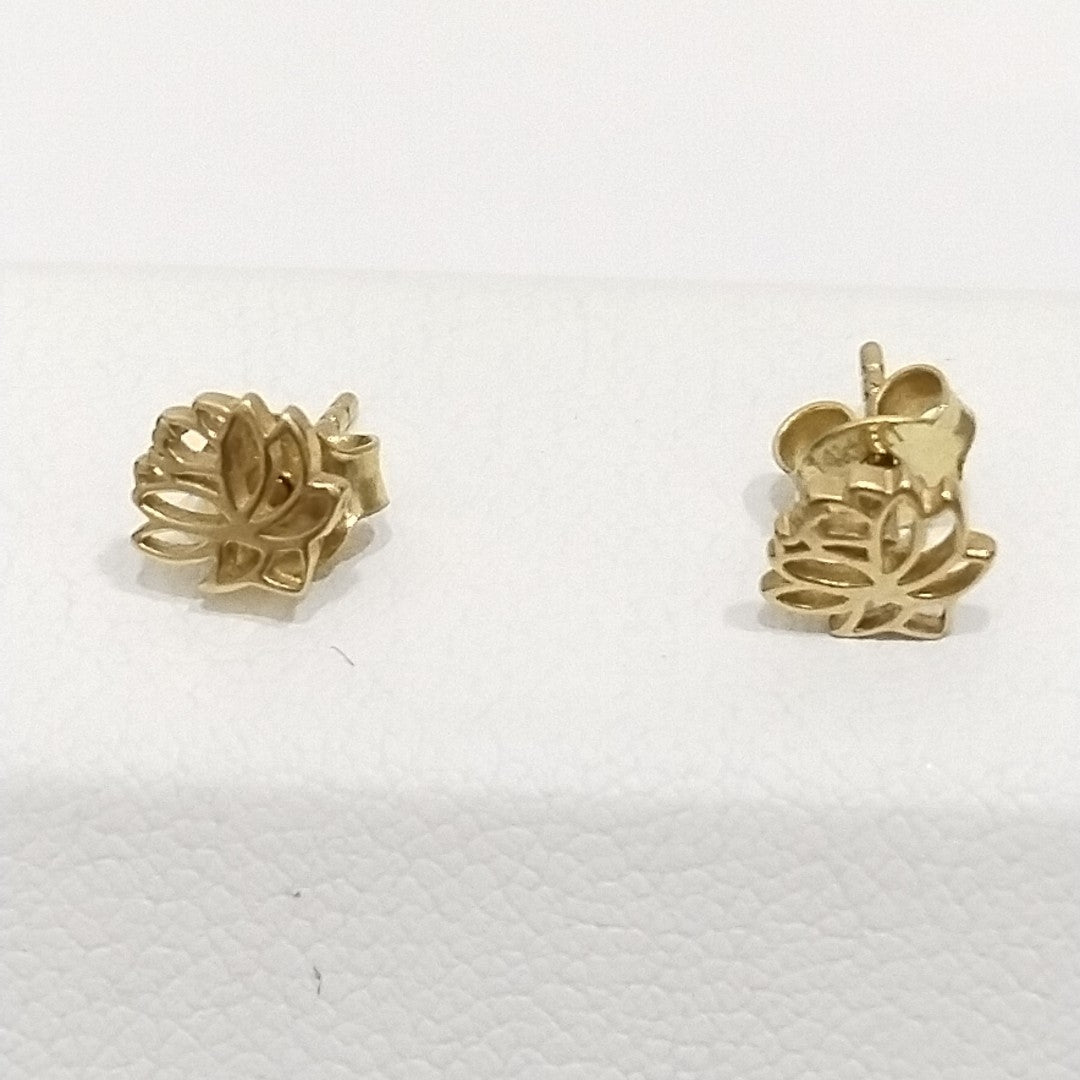 10024BRO00000B1080 FRD6 BROQUEL DE HOJA HUECA ORO 14K 0.9GRS (NUEVO)