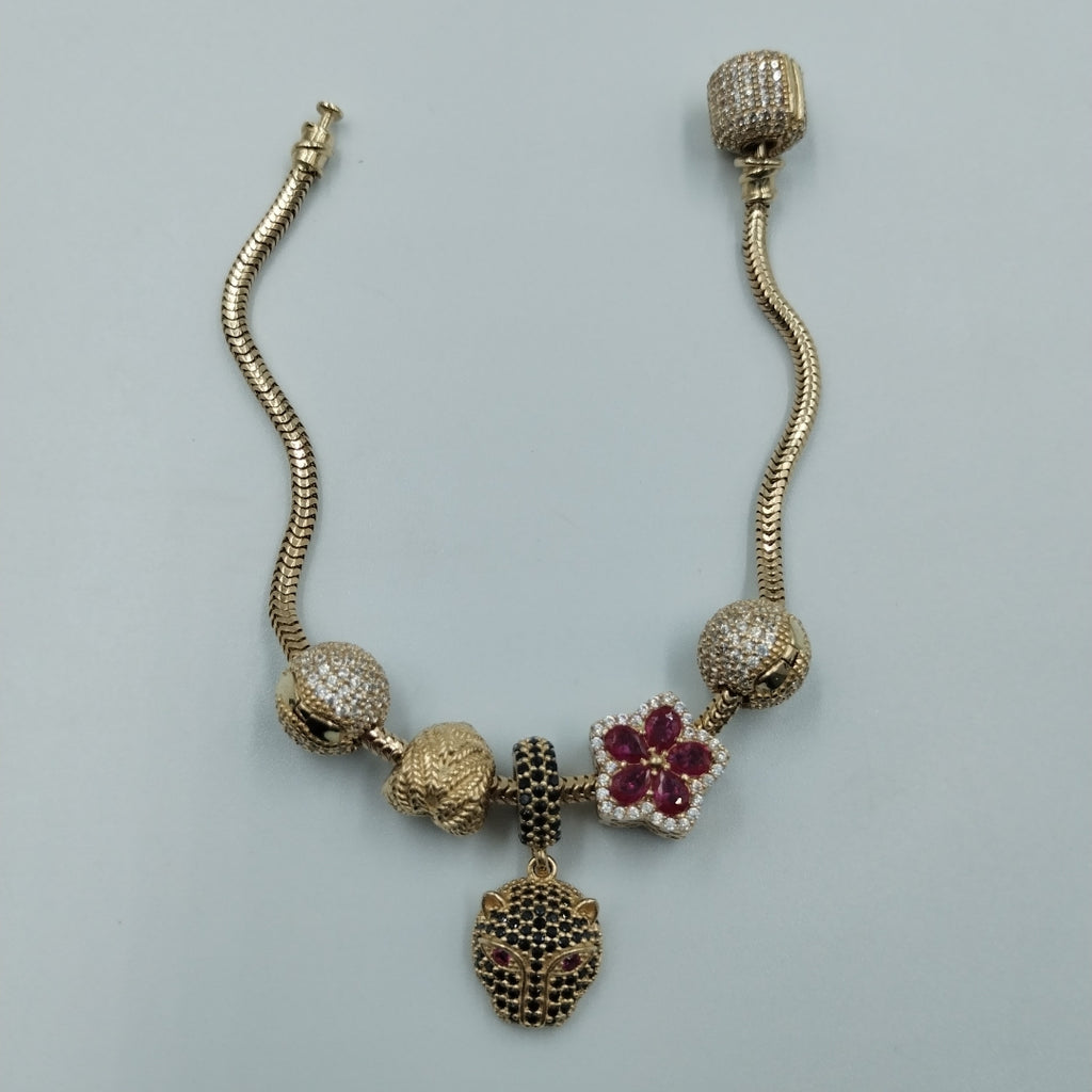 PULSERA CHARM ORO 14K 19.3 (NUEVO)