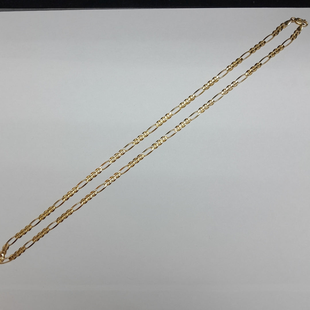 CADENAS CARTIER 3*1 AMARILLA ORO 14K 14.9 (NUEVO)