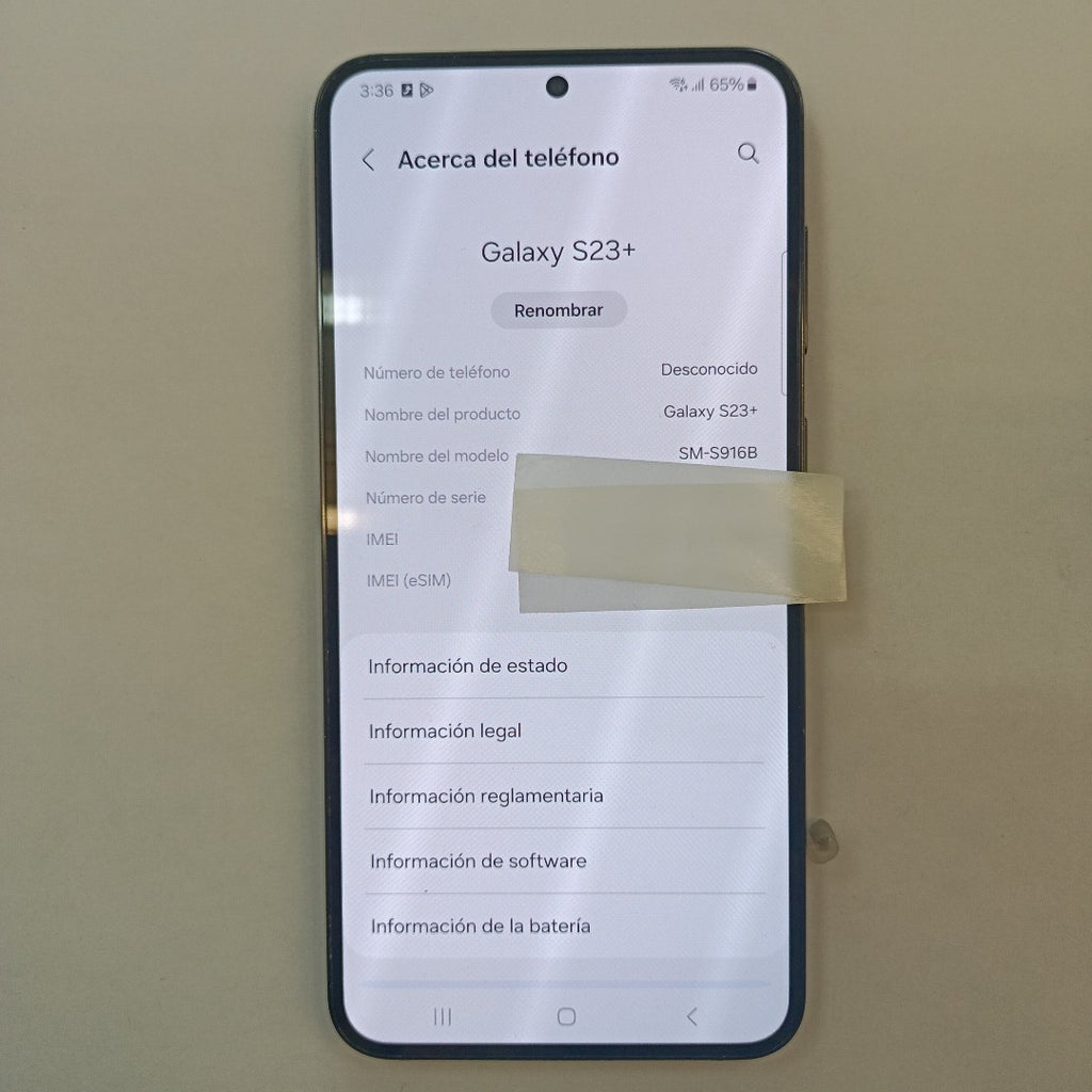 CELULAR SAMSUNG GALAXY S23+ SM-S916B 256 GB 8 GB RAM (SEMINUEVO)