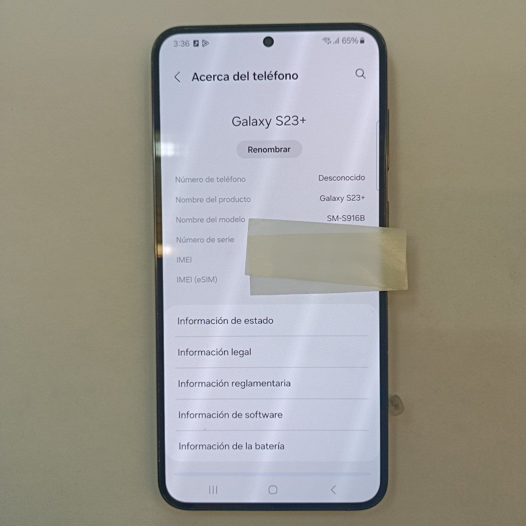 CELULAR SAMSUNG GALAXY S23+ SM-S916B 256 GB 8 GB RAM (SEMINUEVO)