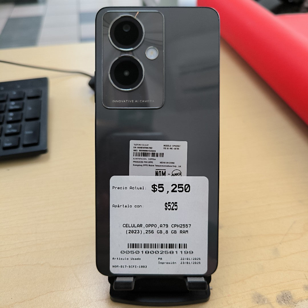 CELULAR OPPO  A79 CPH2557 (2023) 256 GB 8 GB RAM (SEMINUEVO)
