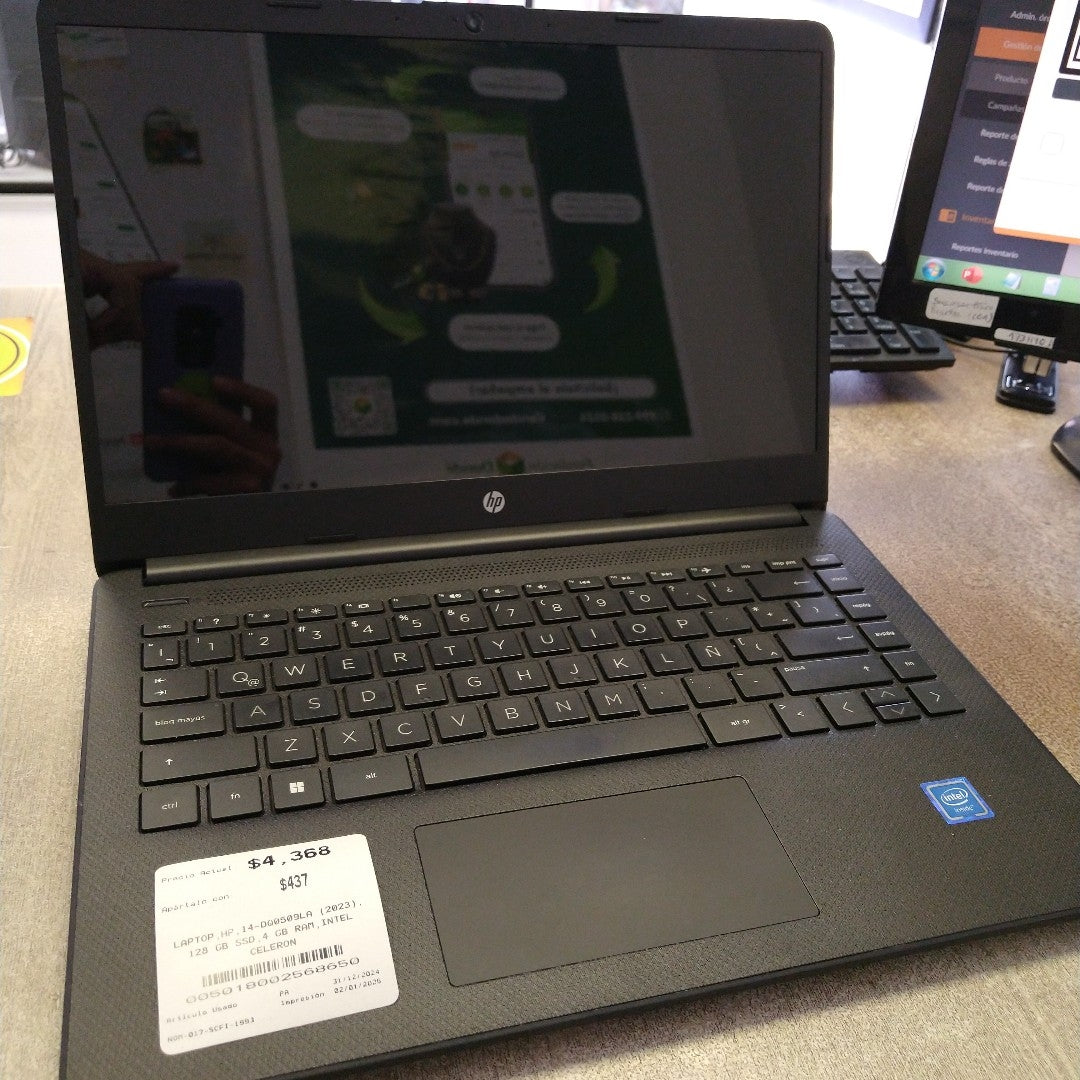 LAPTOP HP 14-DQ0509LA (2023) 128 GB SSD 4 GB RAM (SEMINUEVO)