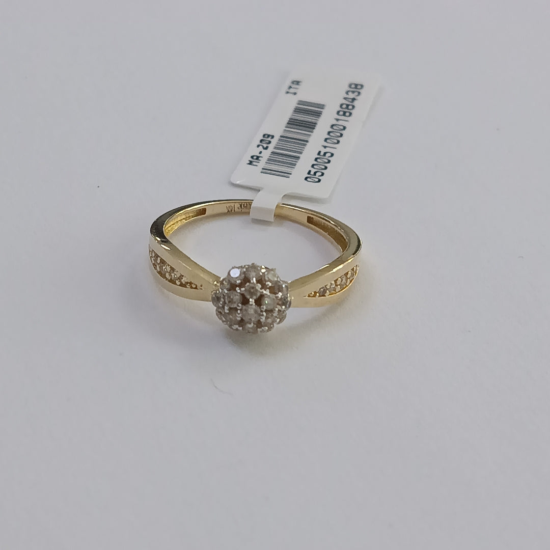 ANILLOS DAMA ORO 14K 2 (NUEVO)