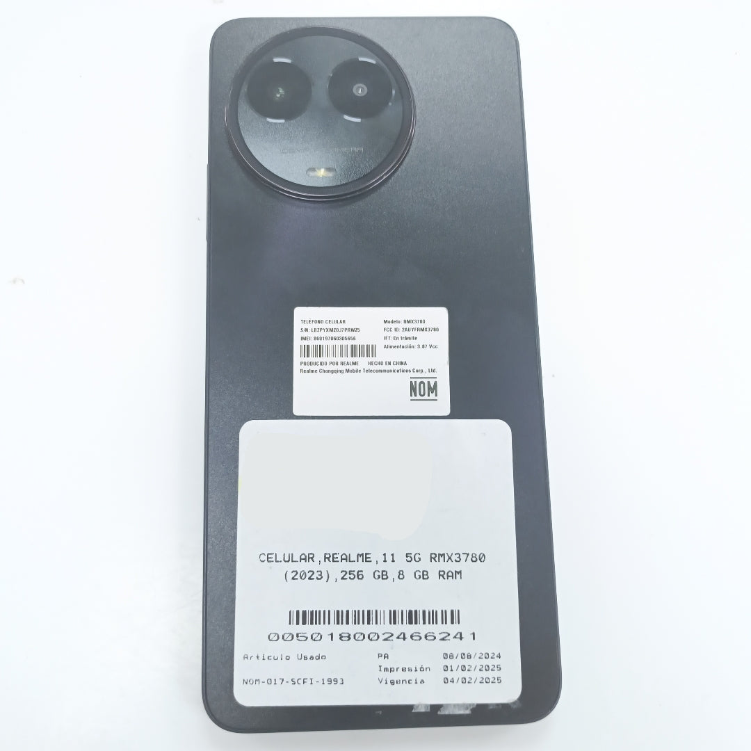 CELULAR REALME 11 5G RMX3780 (2023) 256 GB 8 GB RAM (SEMINUEVO)