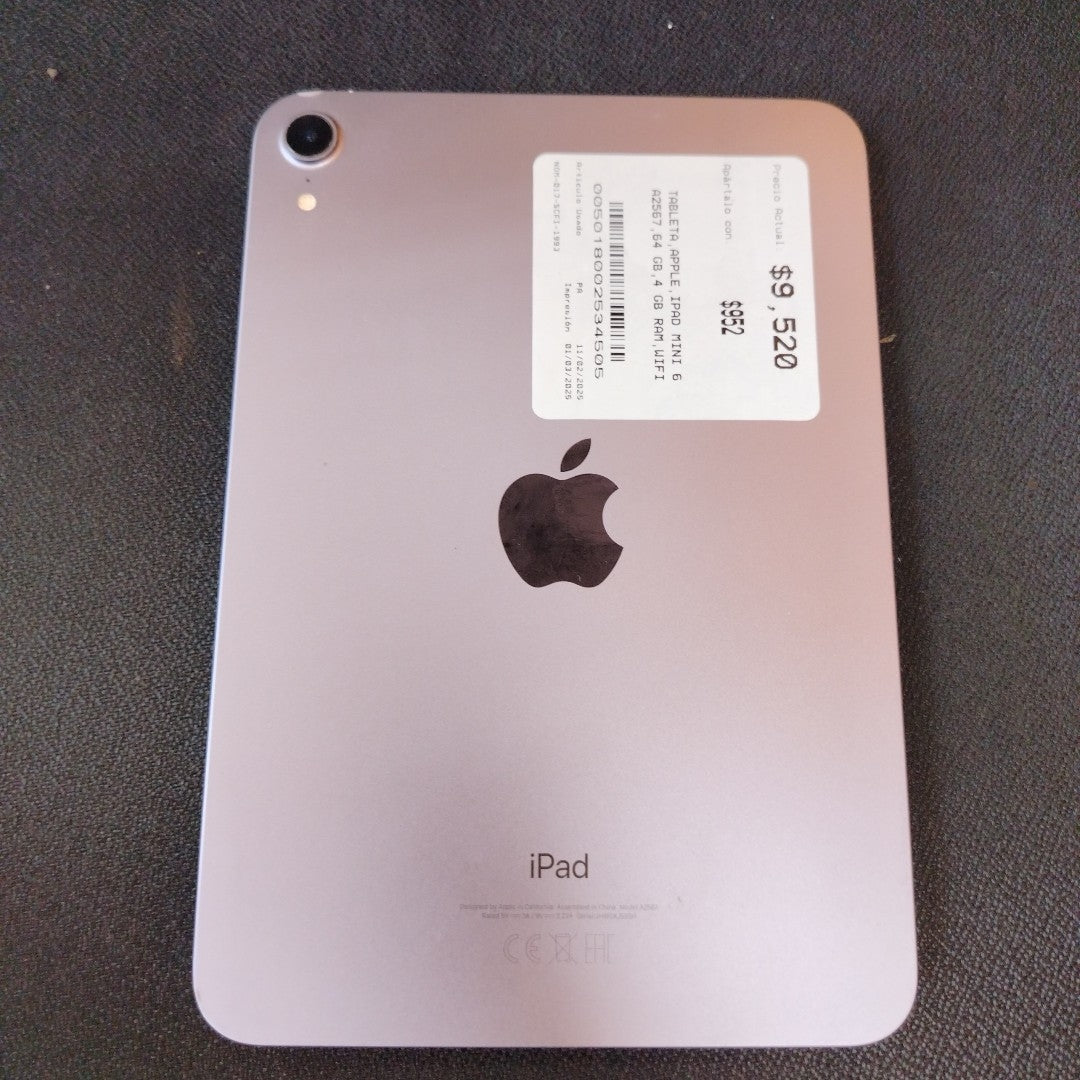 TABLETA APPLE IPAD MINI 6 A2567 64 GB 4 GB RAM