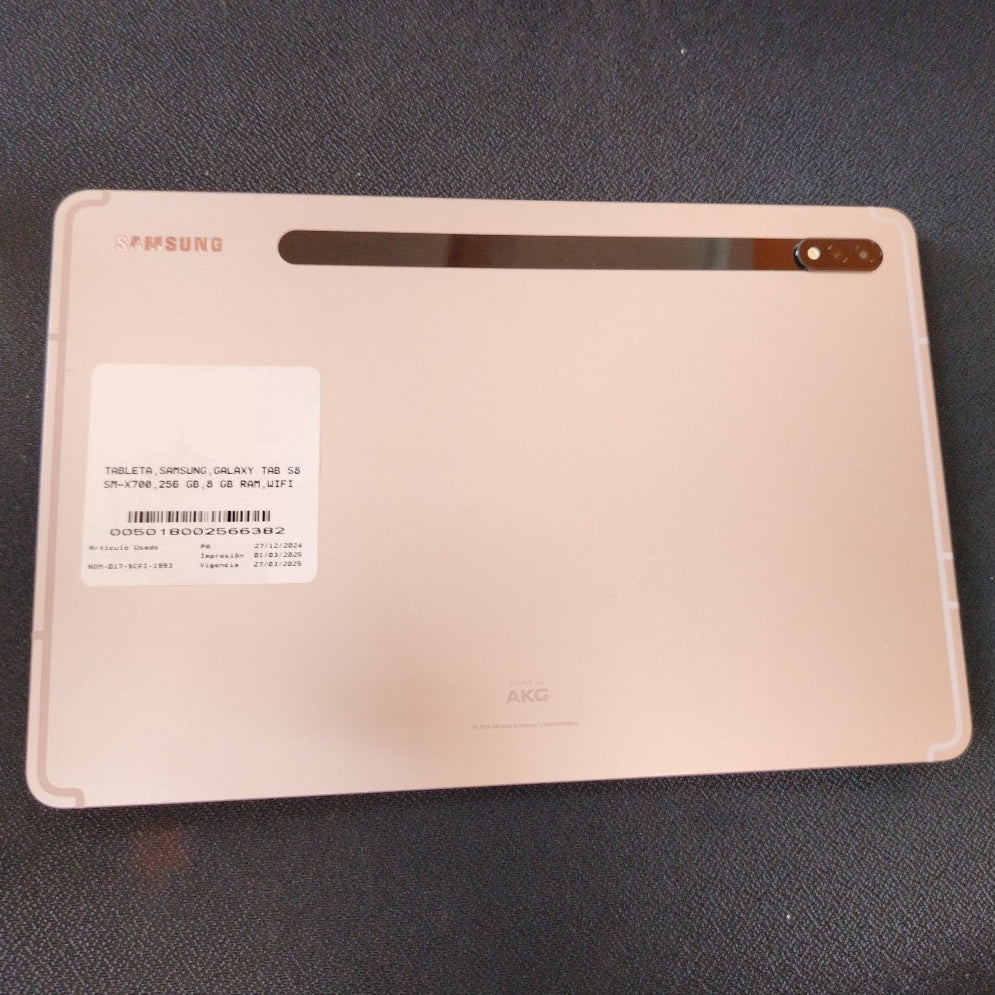 TABLETA SAMSUNG GALAXY TAB S8 SM-X700 256 GB 8 GB RAM (SEMINUEVO)