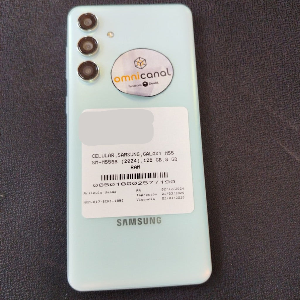 CELULAR SAMSUNG GALAXY M55 SM-M556B (2024) 128 GB 8 GB RAM (SEMINUEVO)