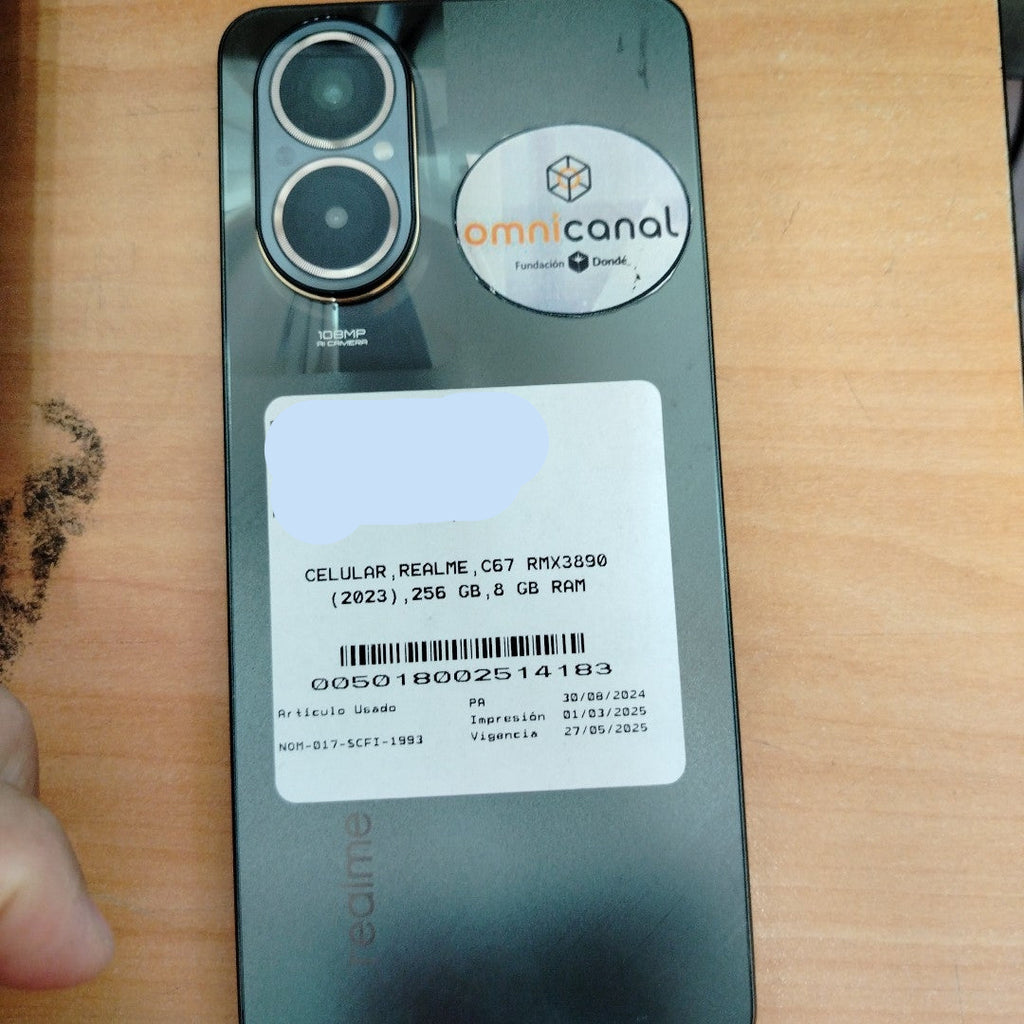 CELULAR REALME C67 RMX3890 (2023) 256 GB 8 GB RAM (SEMINUEVO)