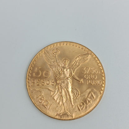 Moneda Centenario Cincuenta Pesos Oro Mexicano 21.6K