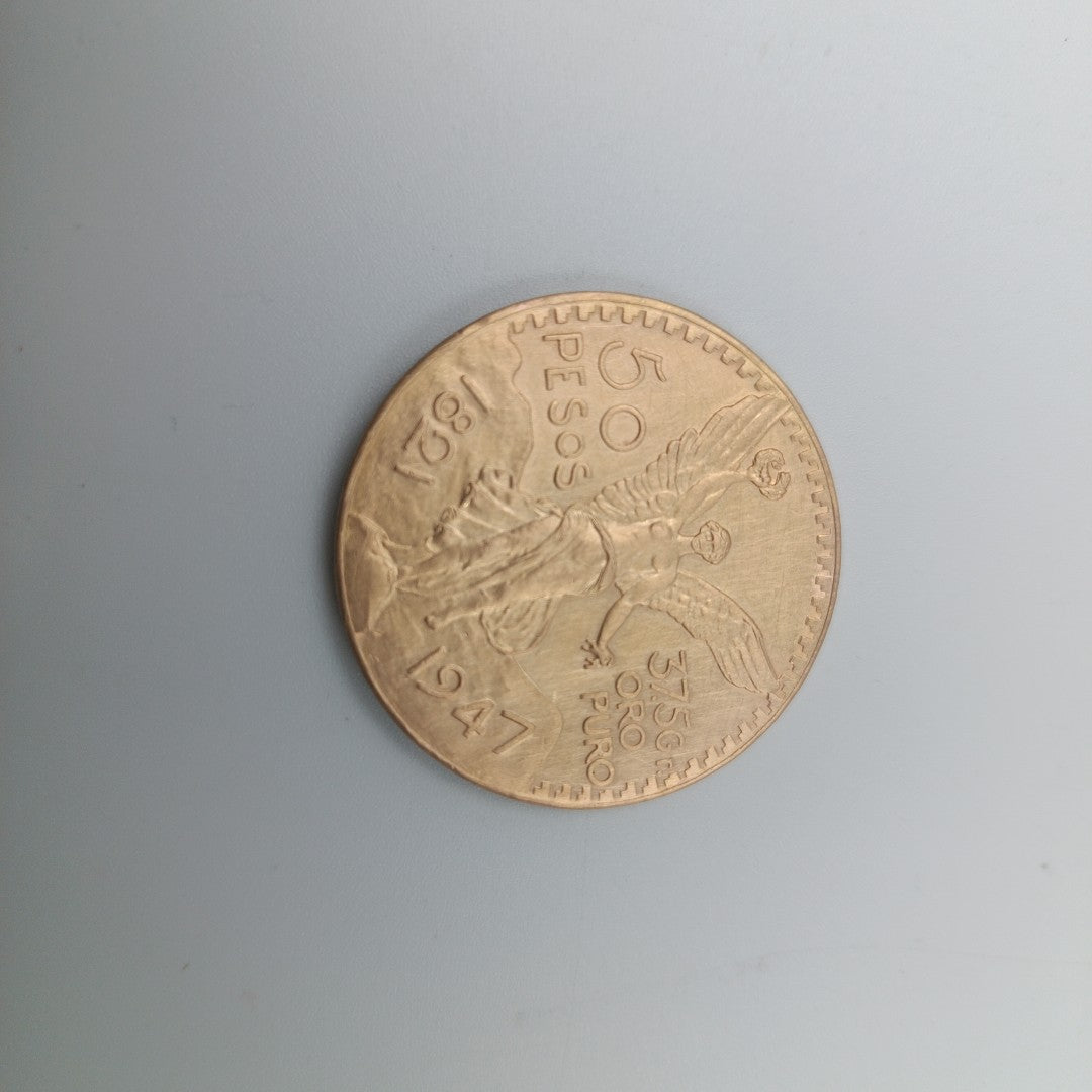 Moneda Centenario Cincuenta Pesos Oro Mexicano 21.6K