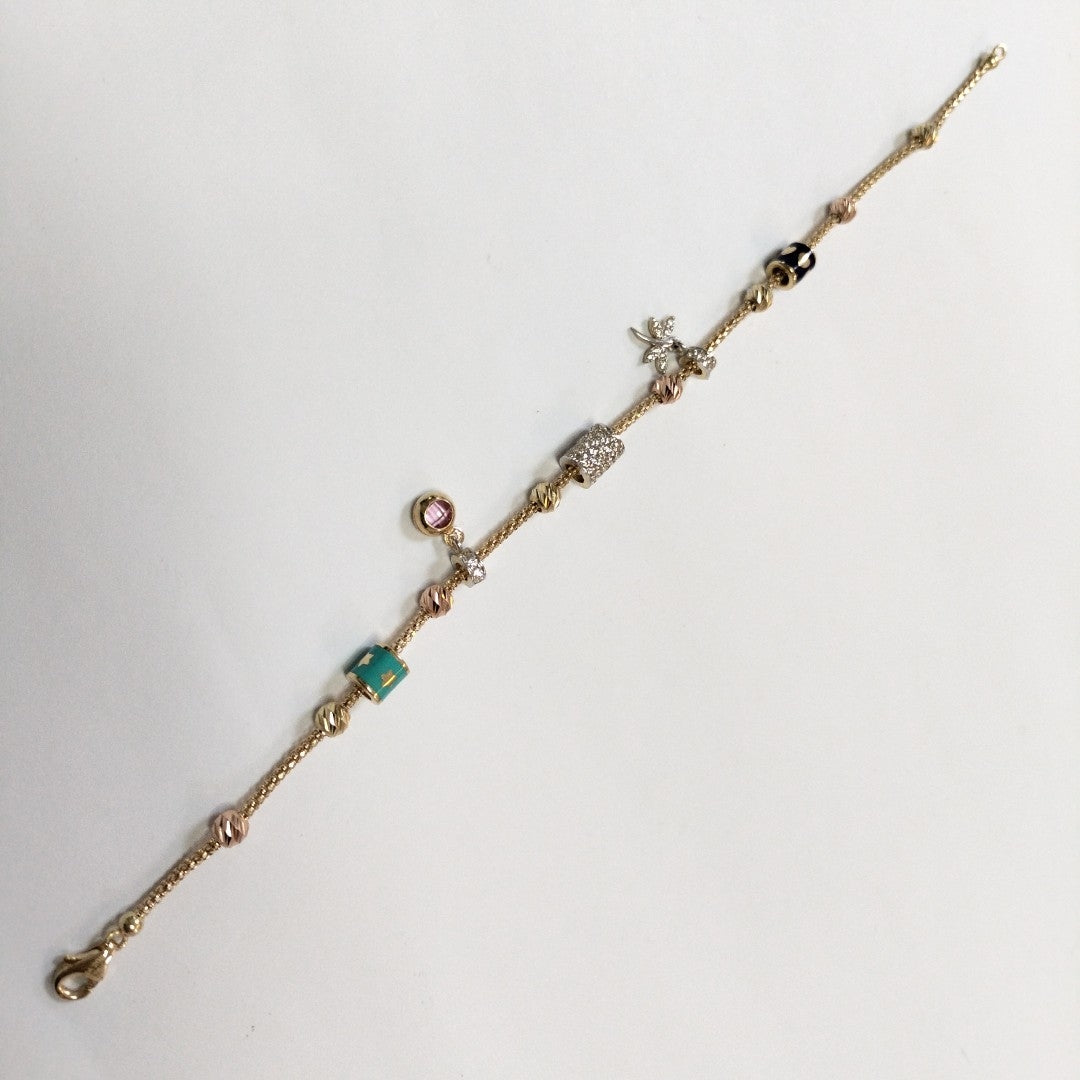 PULSERAS DAMA ORO 14K 5.6 (NUEVO)