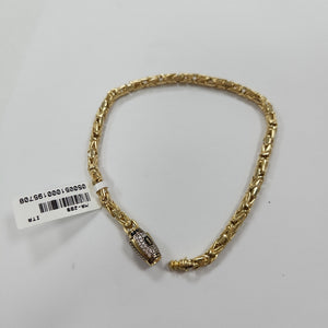 PULSERA CABALLERO MONACO ORO 14K 8.8 (NUEVO)