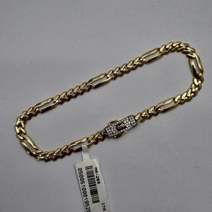 PULSERA CABALLERO MONACO ORO 14K 5.8 (NUEVO)