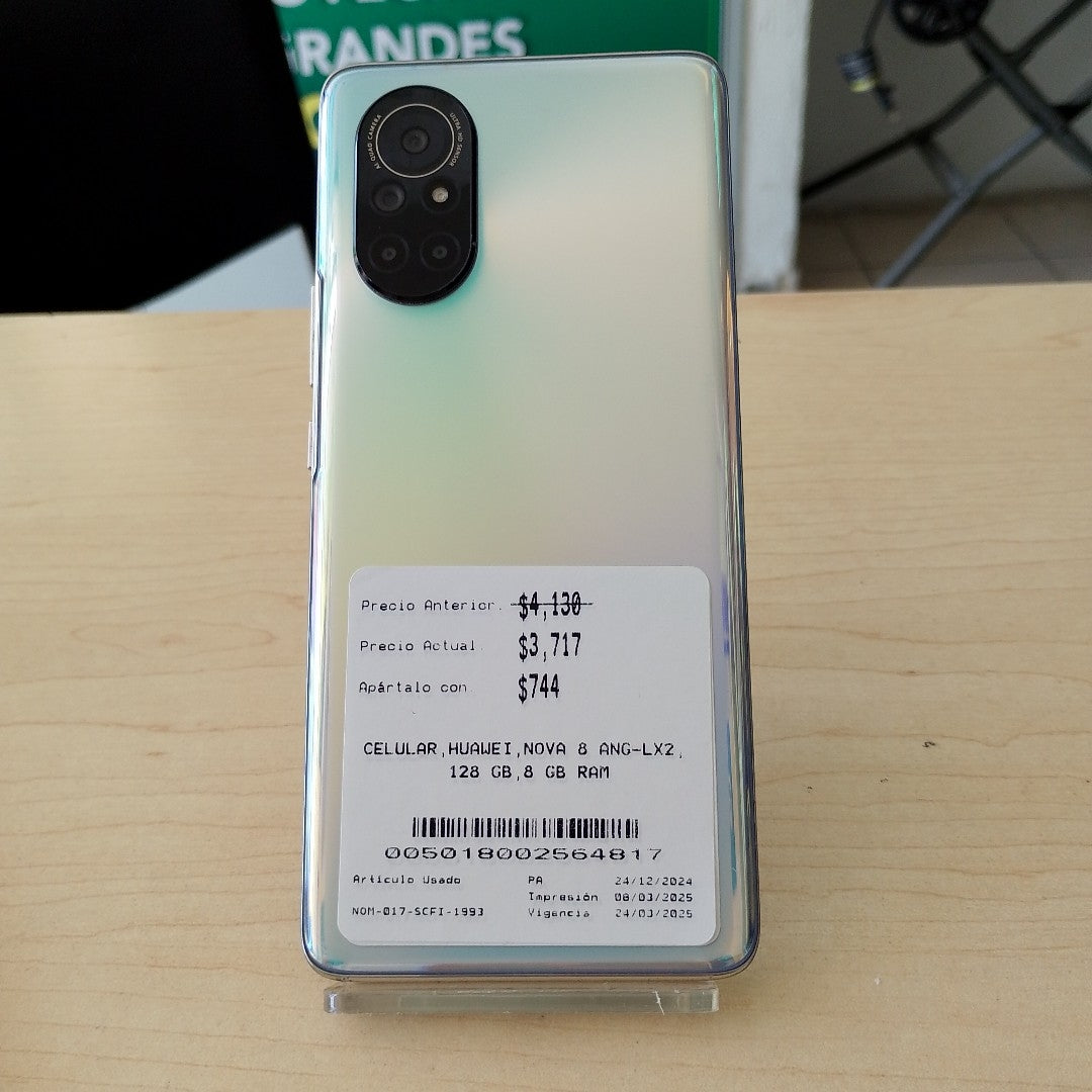 CELULAR HUAWEI NOVA 8 ANG-LX2 128 GB 8 GB RAM