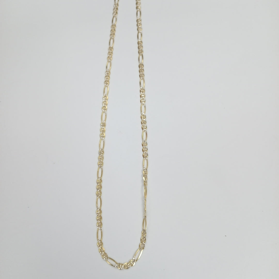 CADENAS CARTIER 3*1 DIAMANTADA ORO 14K 5.5 (NUEVO)