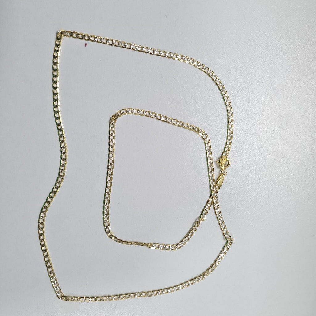 CADENAS BARBADA DIAMANTADA ORO 14K 4.3 (NUEVO)