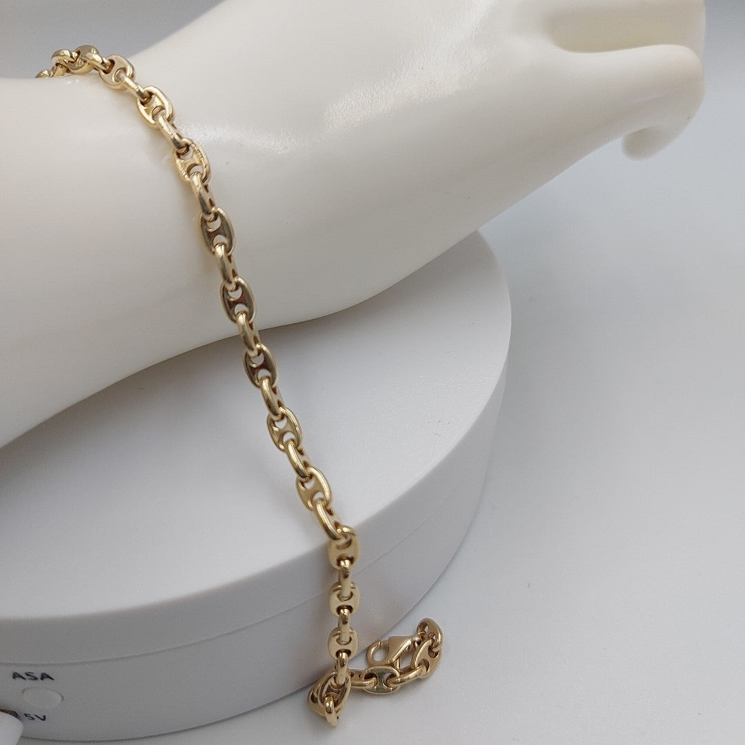 PULSERAS CABALLERO ORO 14K 7 (NUEVO)