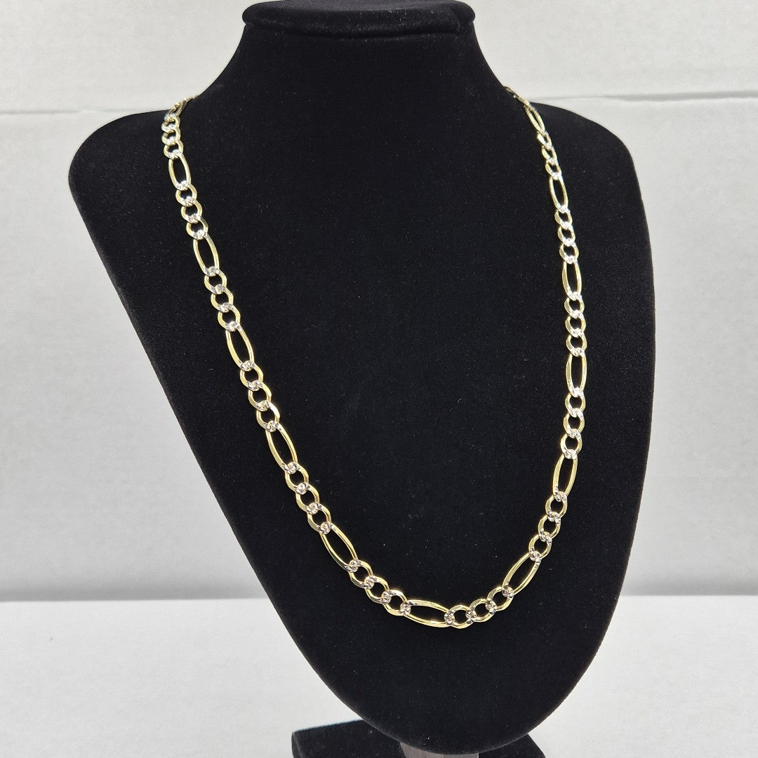 CADENAS CARTIER 3*1 DIAMANTADA ORO 14K 33.8 (NUEVO)
