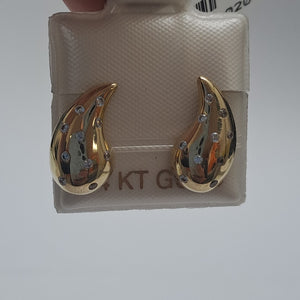 BROQUELES ORO 14K 2 (NUEVO)