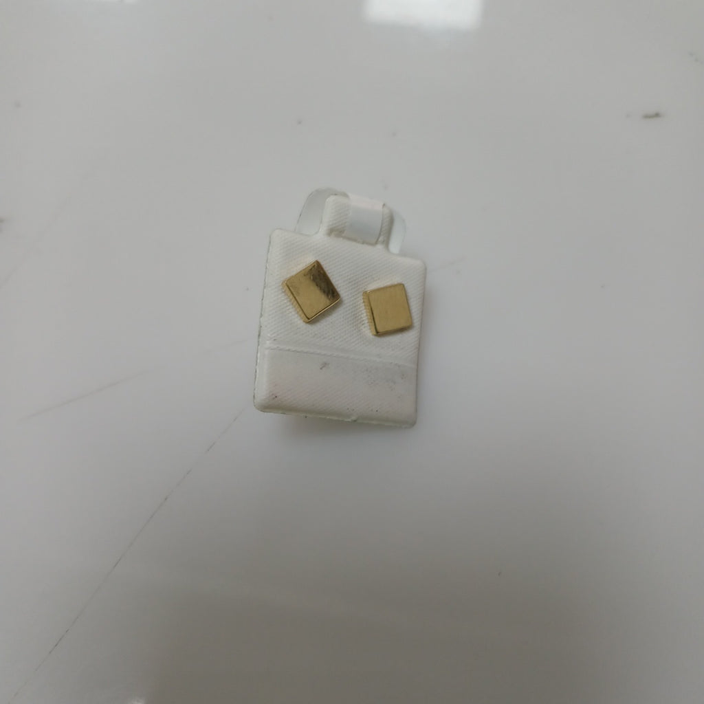 10196BRO00000B1659 FRD11 BROQUEL DE CUADRADO PULIDO ORO 14K 1.2GRS (NUEVO)