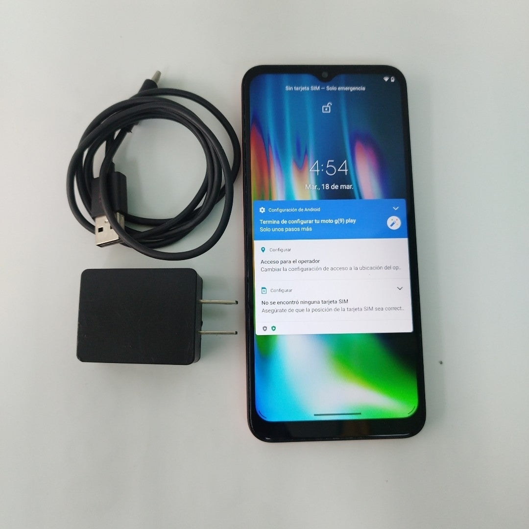 CELULAR MOTOROLA MOTO G9 PLAY XT2083-1 64 GB 4 GB RAM (SEMINUEVO)