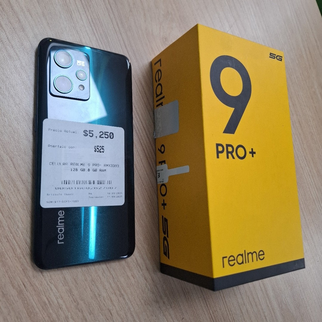 CELULAR REALME 9 PRO+ RMX3393 128 GB 8 GB RAM (SEMINUEVO)