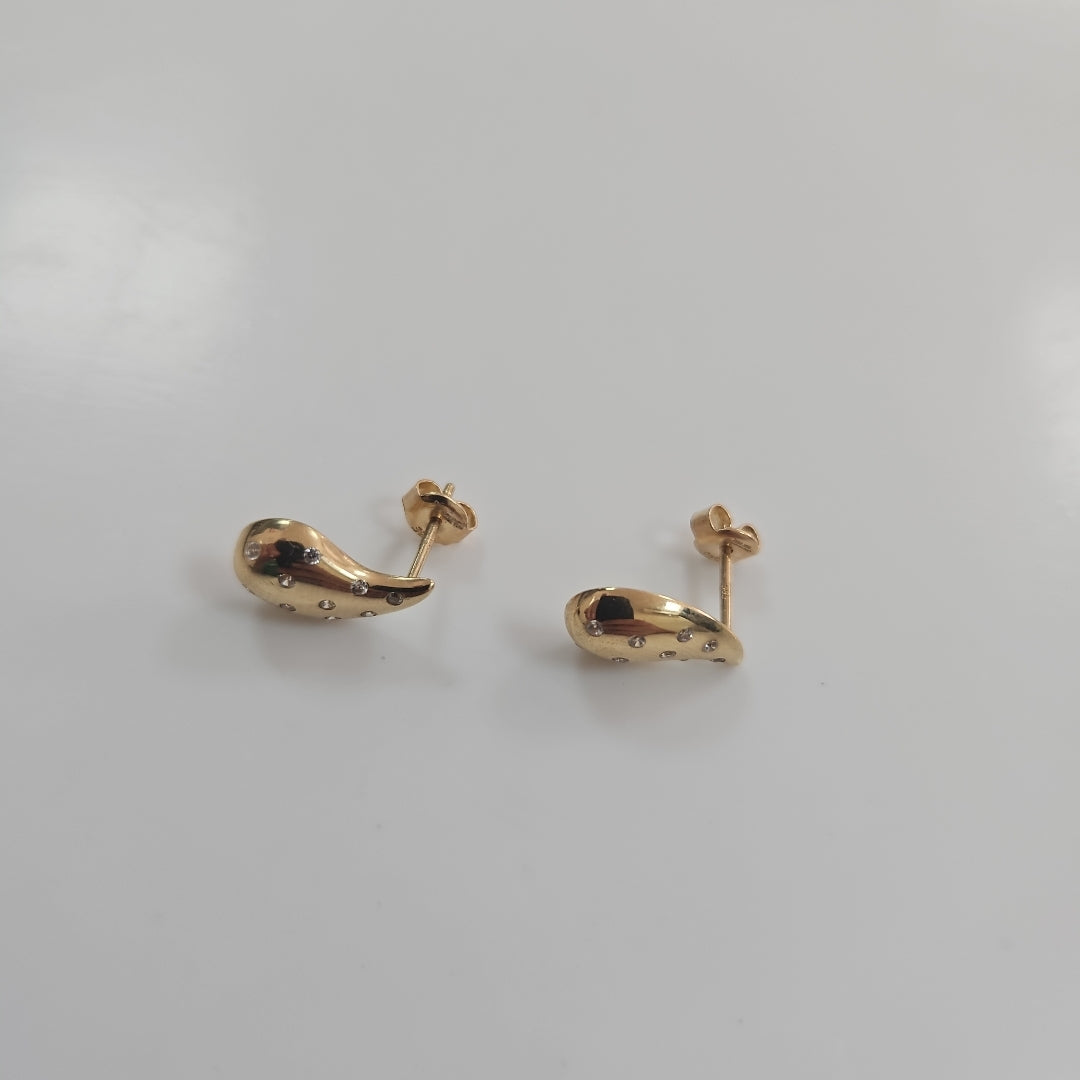 BROQUELES ORO 14K 2 (NUEVO)