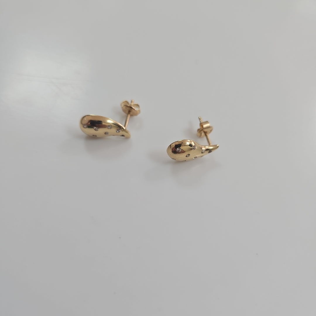 BROQUELES ORO 14K 2.1 (NUEVO)