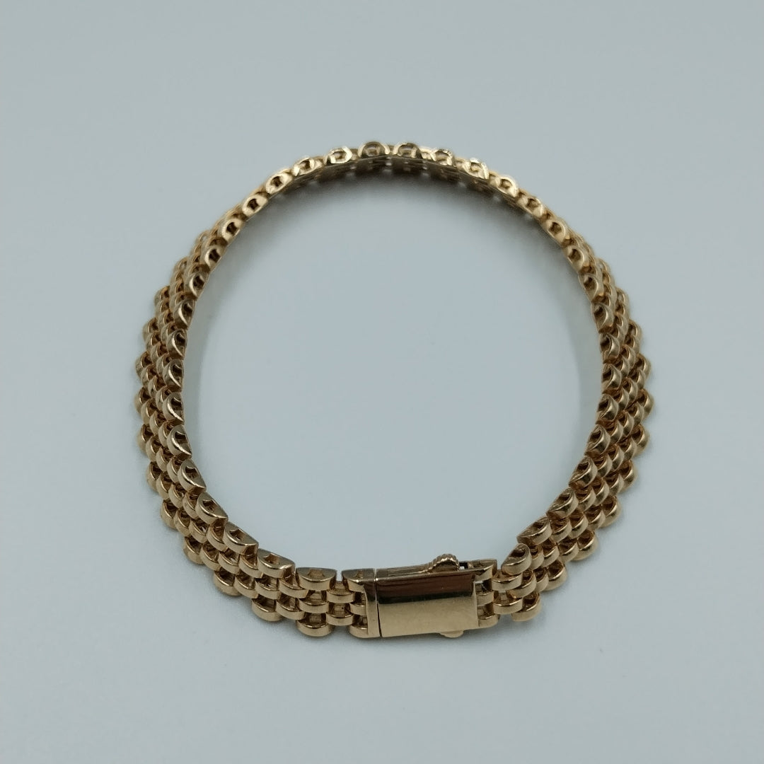 PULSERAS CABALLERO ORO 14K 18.1 (NUEVO)