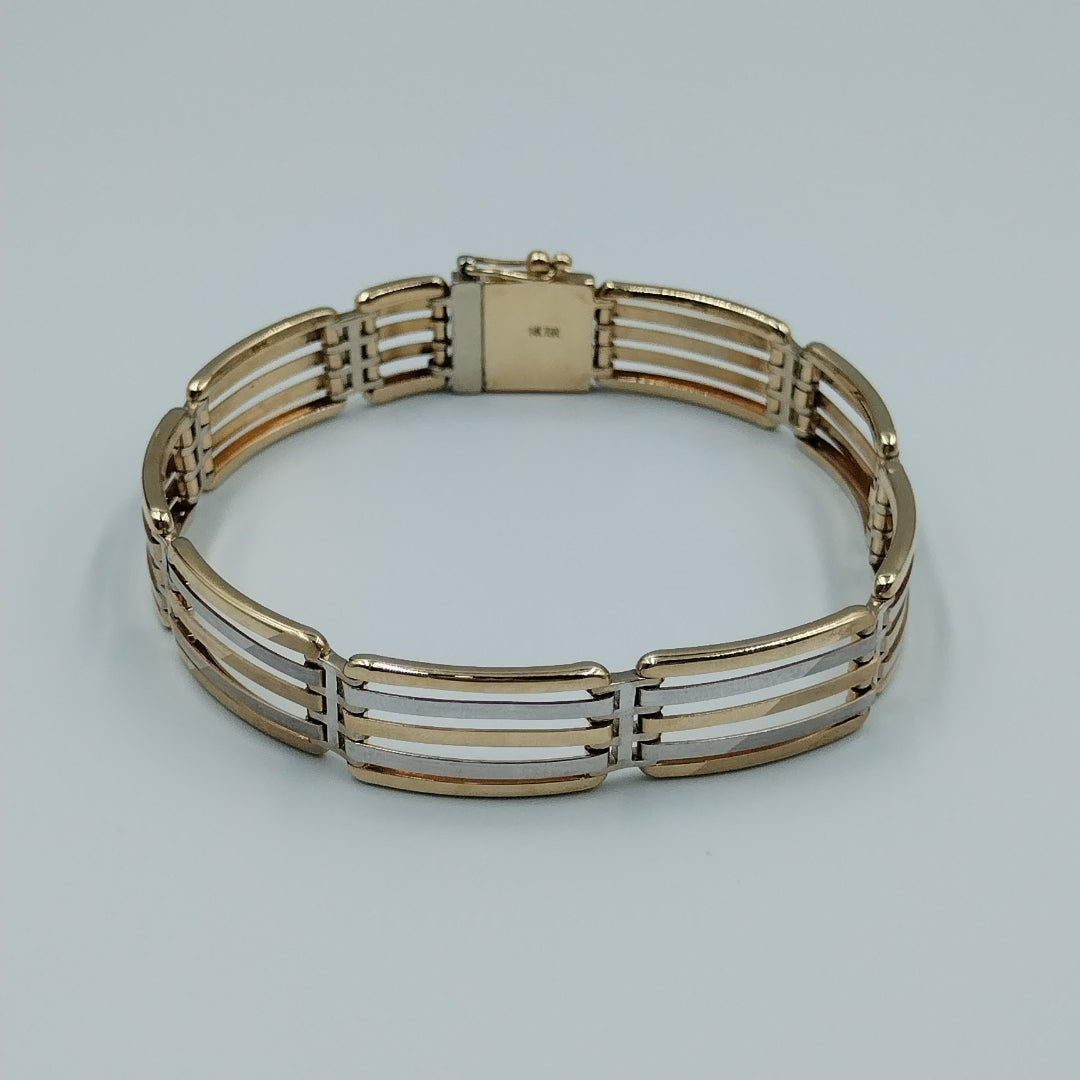 PULSERAS CABALLERO ORO 14K 18.7 (NUEVO)