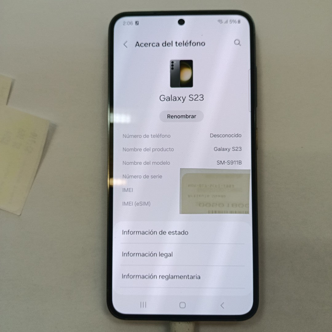CELULAR SAMSUNG GALAXY S23 SM-S911B 128 GB 8 GB RAM (SEMINUEVO)