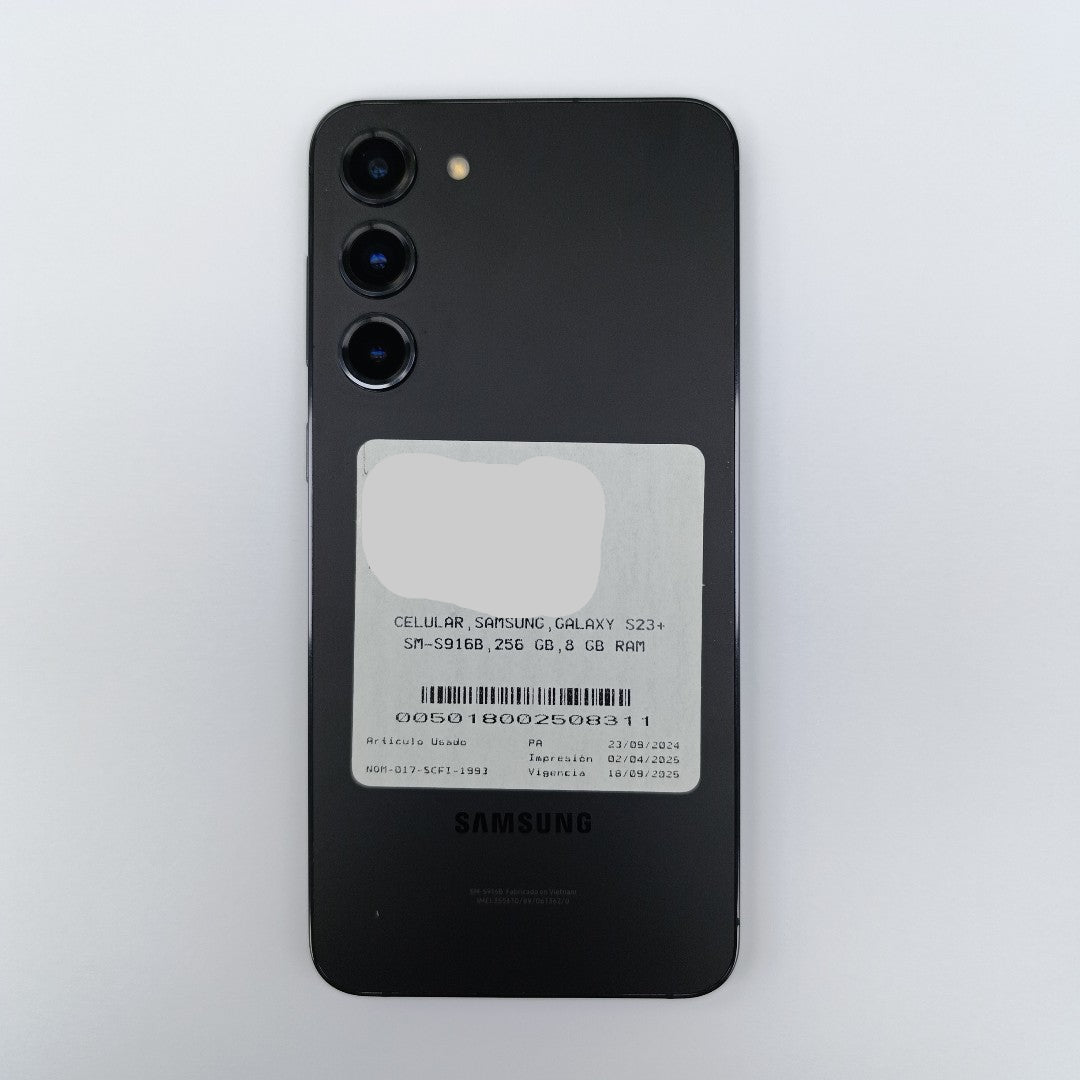 CELULAR SAMSUNG GALAXY S23+ SM-S916B 256 GB 8 GB RAM (SEMINUEVO)