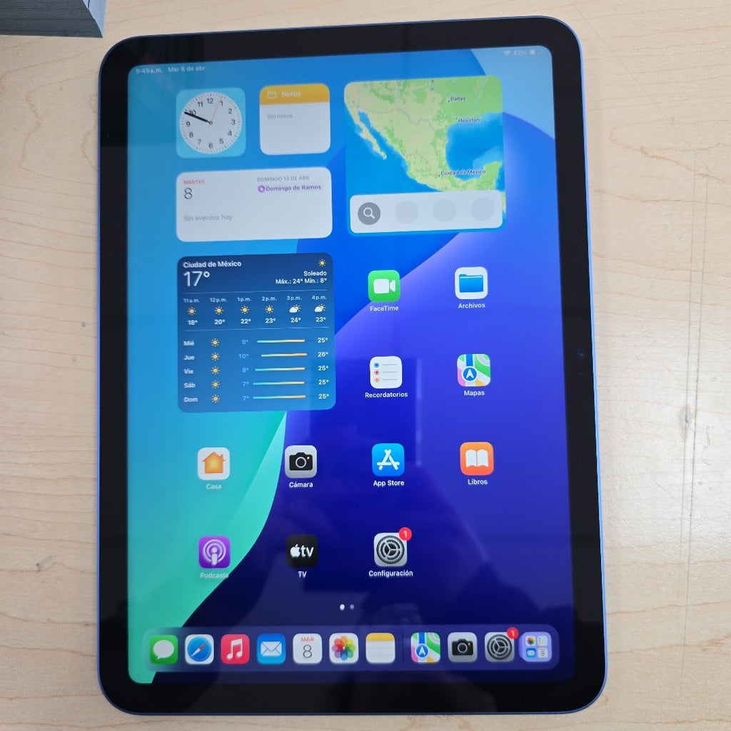 TABLETA APPLE IPAD 10 A2696 256 GB 4 GB RAM (SEMINUEVO)