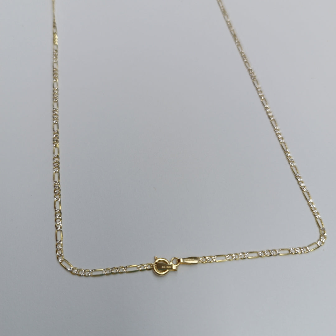 CADENAS CARTIER 3*1 DIAMANTADA ORO 14K 3.6 (NUEVO)