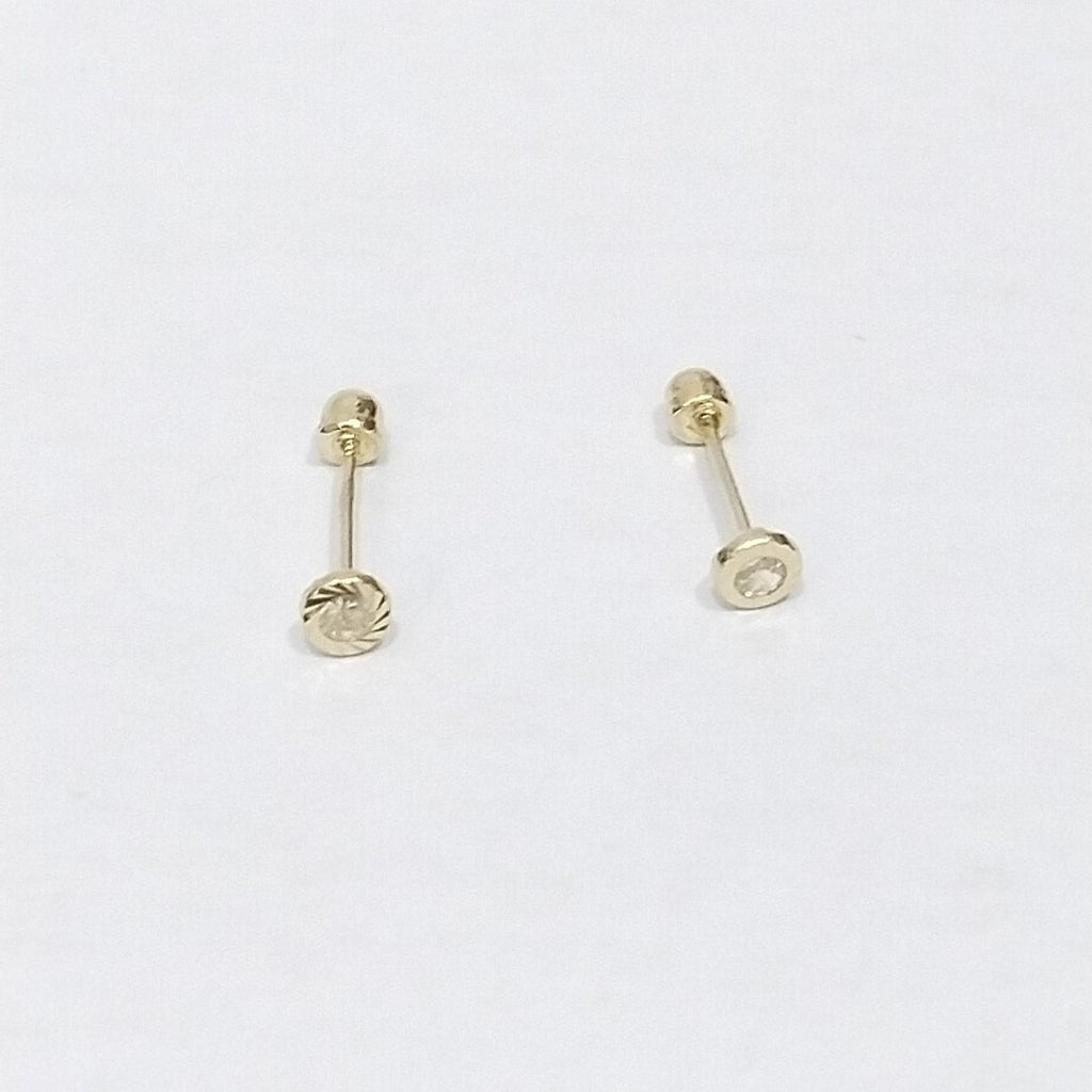 BROQUELES ORO 14K 1 (NUEVO)
