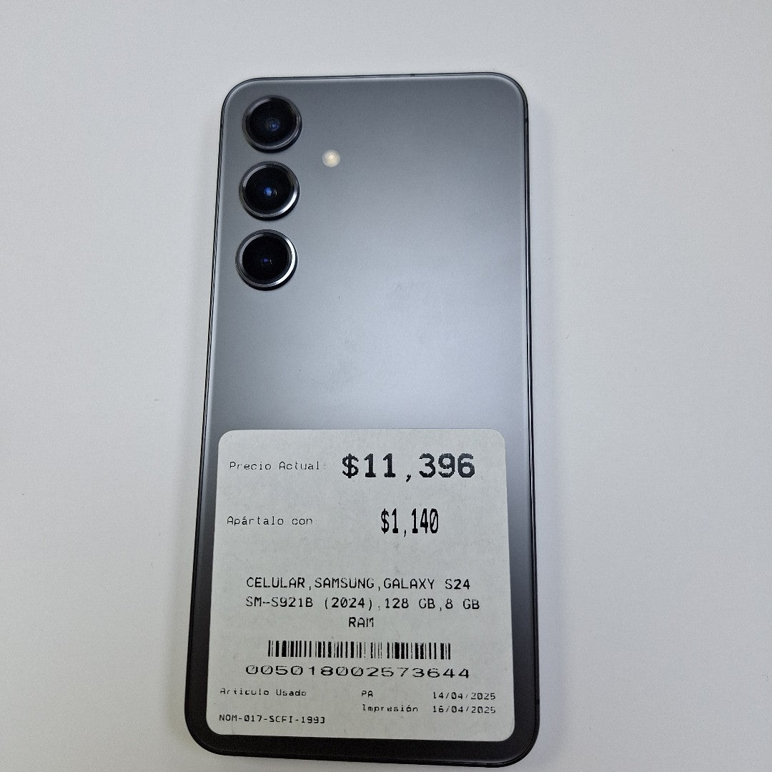 CELULAR SAMSUNG GALAXY S24 SM-S921B (2024) 128 GB 8 GB RAM (SEMINUEVO)