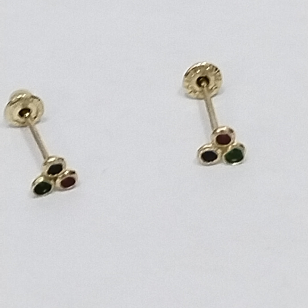 BROQUELES ORO 14K 1 (NUEVO)
