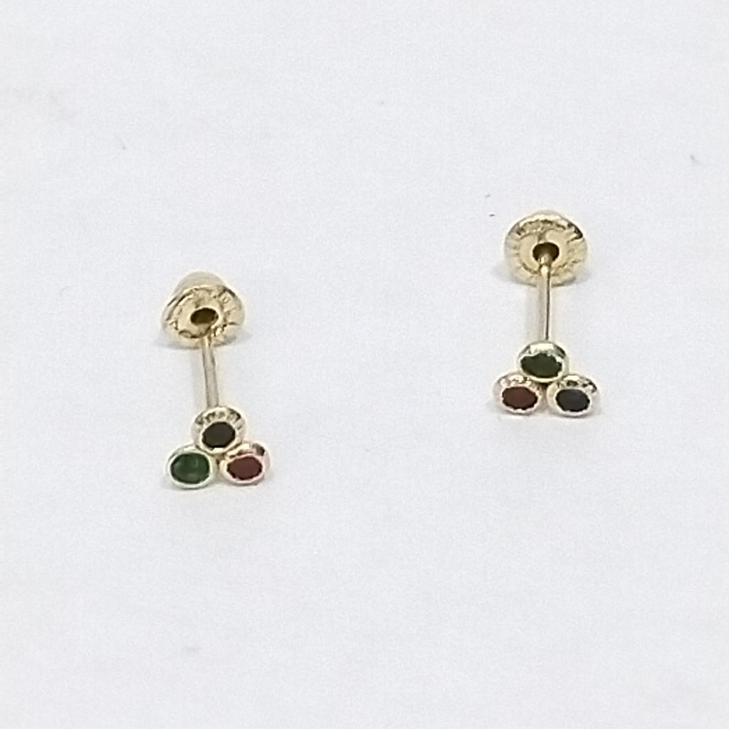 BROQUELES ORO 14K 1 (NUEVO)