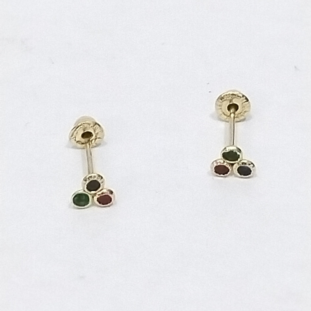 BROQUELES ORO 14K 1 (NUEVO)
