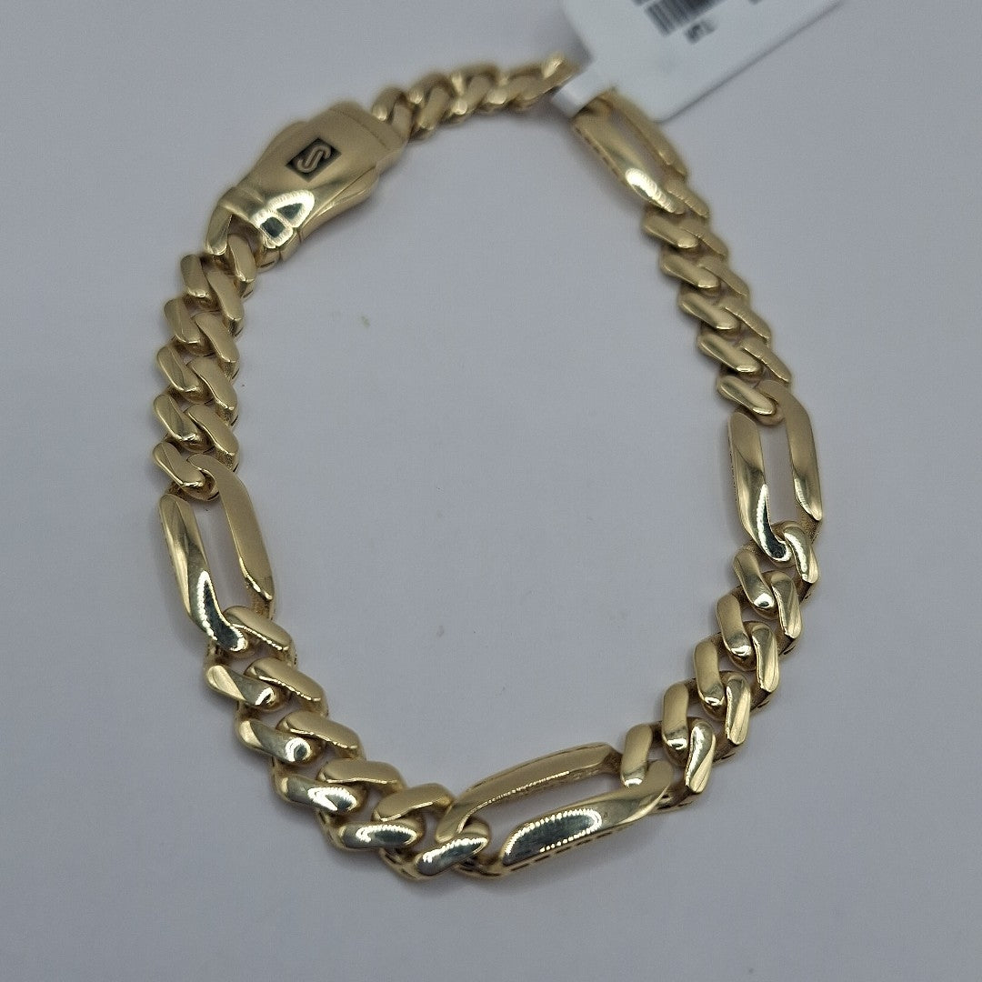 PULSERA MONACO ORO 14K 6.8 (NUEVO)