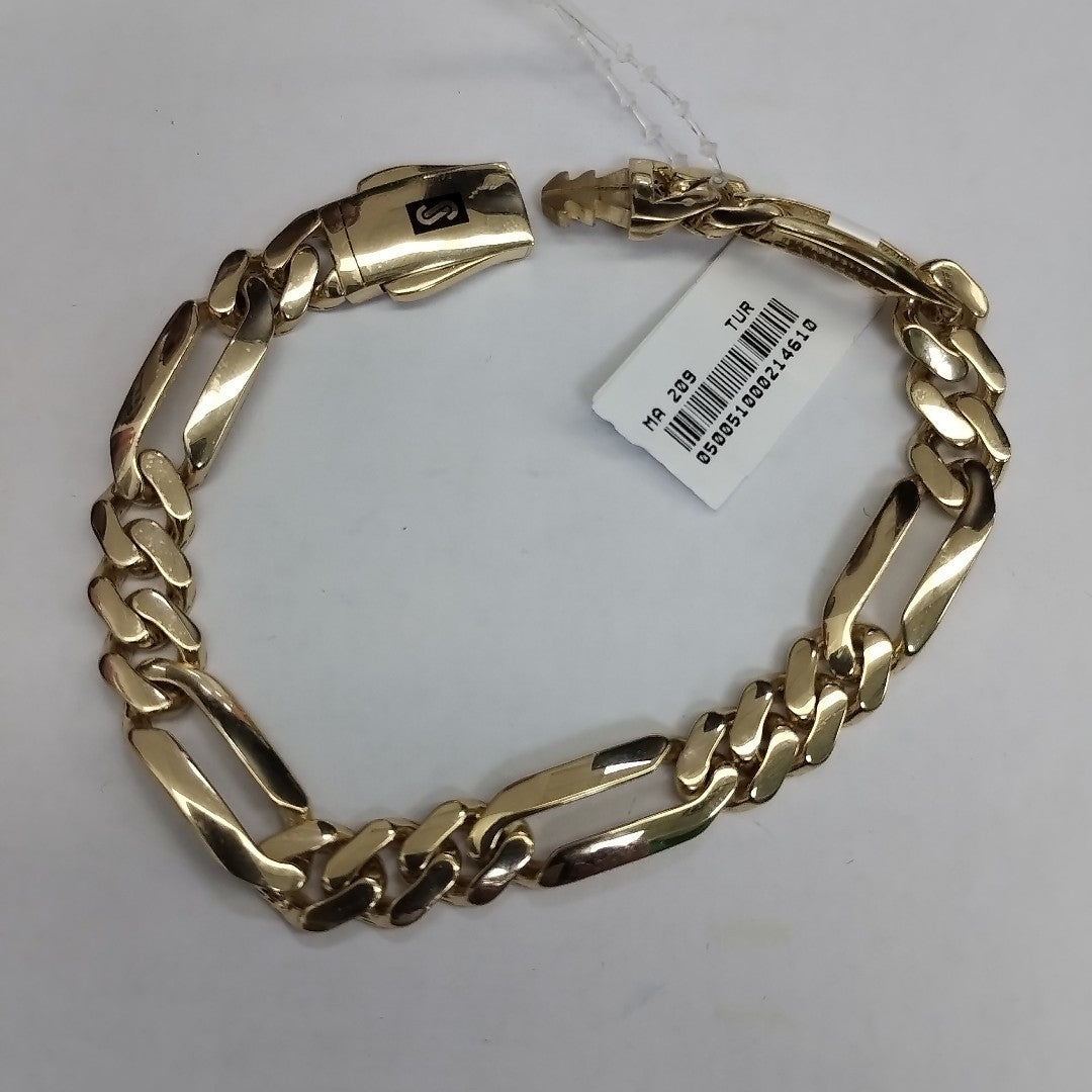 PULSERA CABALLERO MONACO ORO 14K 12.6 (NUEVO)