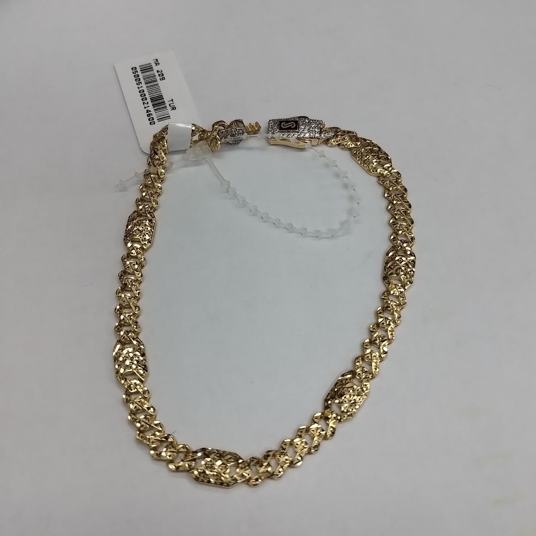 PULSERA CABALLERO MONACO ORO 14K 7.1 (NUEVO)