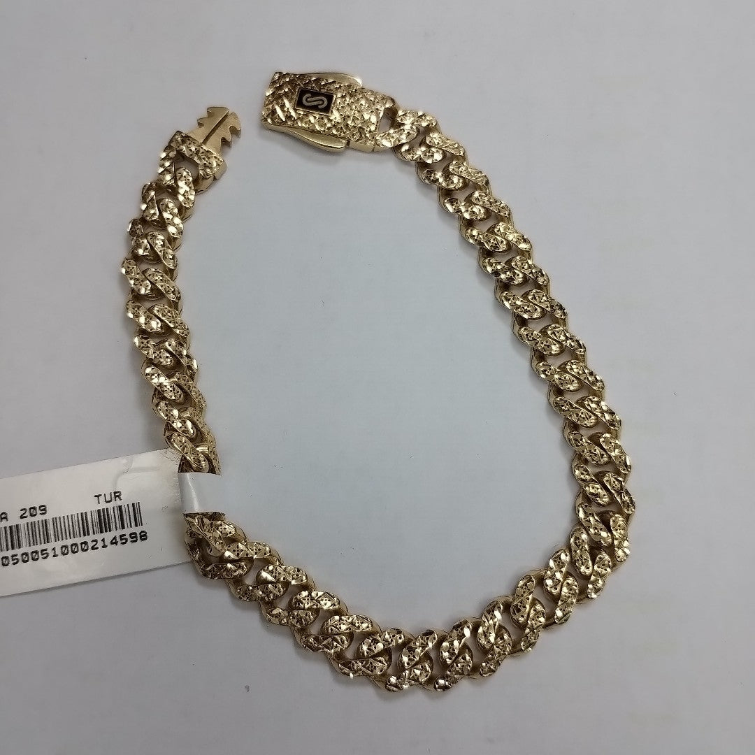 PULSERA CABALLERO MONACO ORO 14K 10.3 (NUEVO)