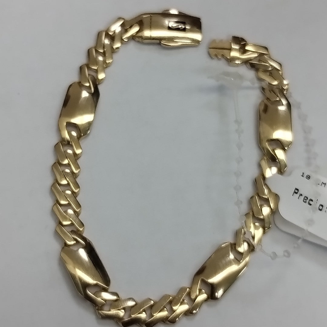 PULSERA MONACO ORO 14K 7.1 (NUEVO)