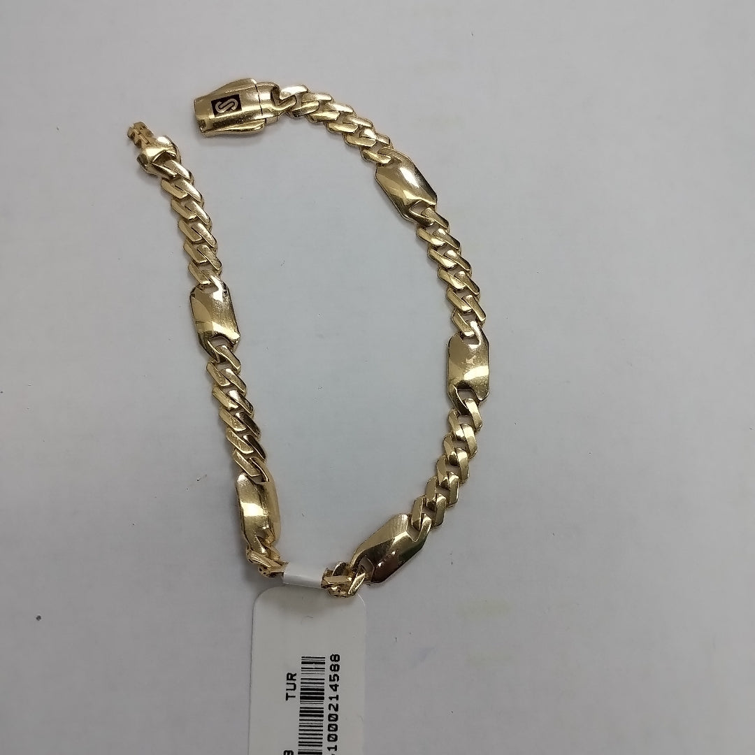 PULSERA MONACO ORO 14K 5.5 (NUEVO)