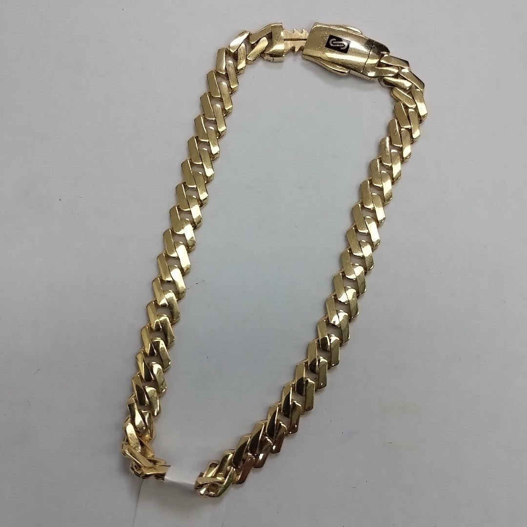 PULSERA CABALLERO MONACO ORO 14K 7.8 (NUEVO)