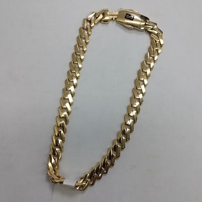 PULSERA CABALLERO MONACO ORO 14K 7.8 (NUEVO)